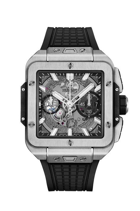 hublot wtach v shape|Hublot square bang watch review.